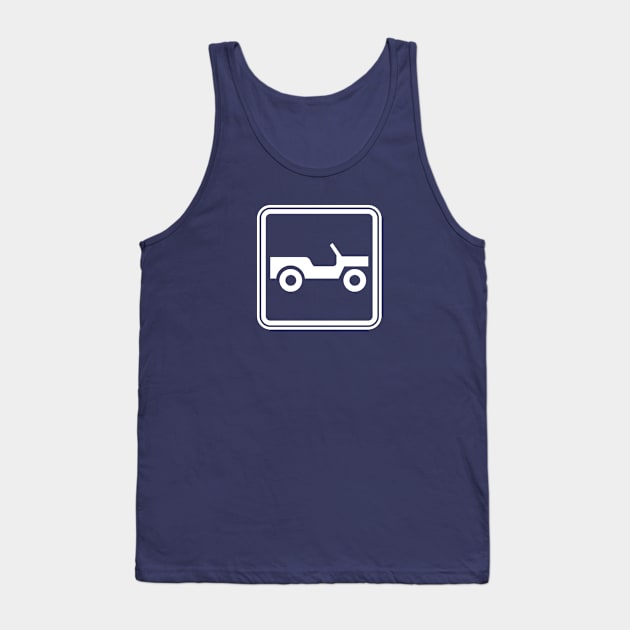 Beach Access Tank Top by Level Eleven Art Dept.